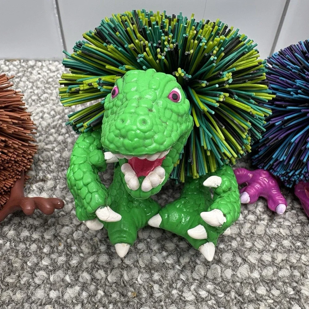 Koosh Ball Set Dinosaurs Tax Plain And Sling Shot Fidget Fun VTG Toys‎